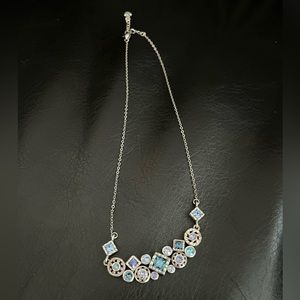 Brighton silver necklace with crystals